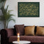 Carved wooden artwork featuring Quran 2:216 in the living room