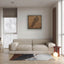 Lebanon map featuring the names of its cities in a modern living room.