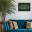 Quranic verse 14:7 — “If you are grateful, I will surely increase you,” in a living room
