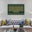 Ayat Al-Kursi: Green background, gold carving