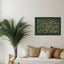 Carved wooden artwork featuring Quran 2:216 in the living room