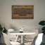 Wooden artwork of Ayat al-Kursi in Kufic calligraphy in a living room