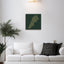 Lebanon map featuring the names of its cities in a modern living room.